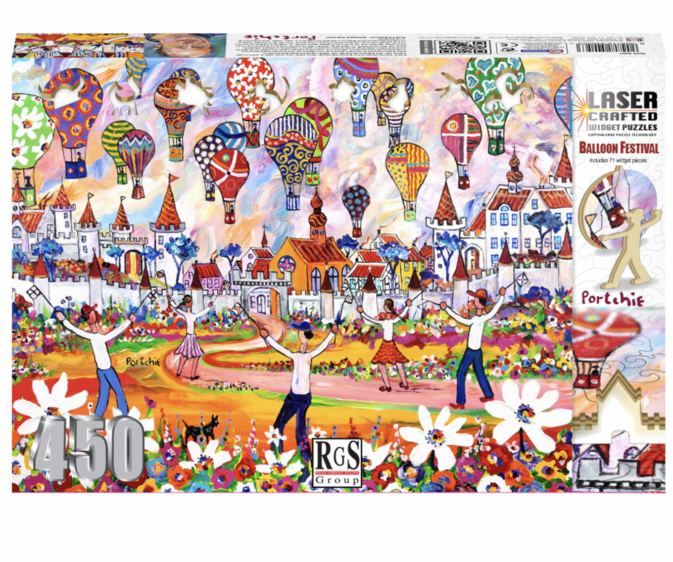 450-Piece Laser Crafted Widget Puzzle with Storage Bag