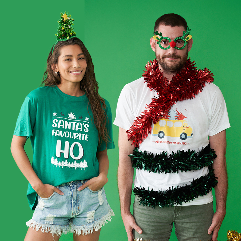 34 off on Unisex Comical Christmas Themed TShirts OneDayOnly
