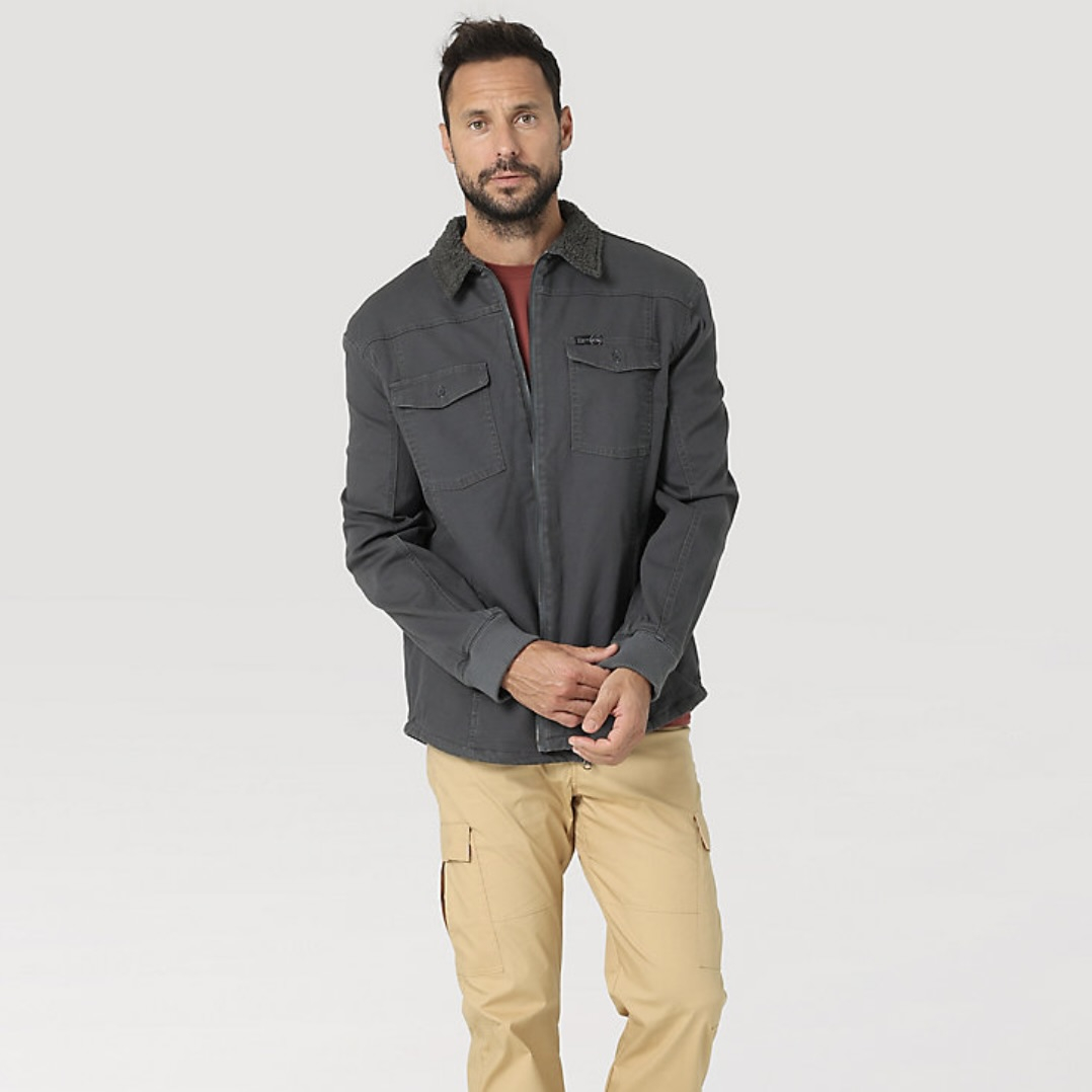 53% off on Sherpa Lined Canvas Shirt Jacket | OneDayOnly
