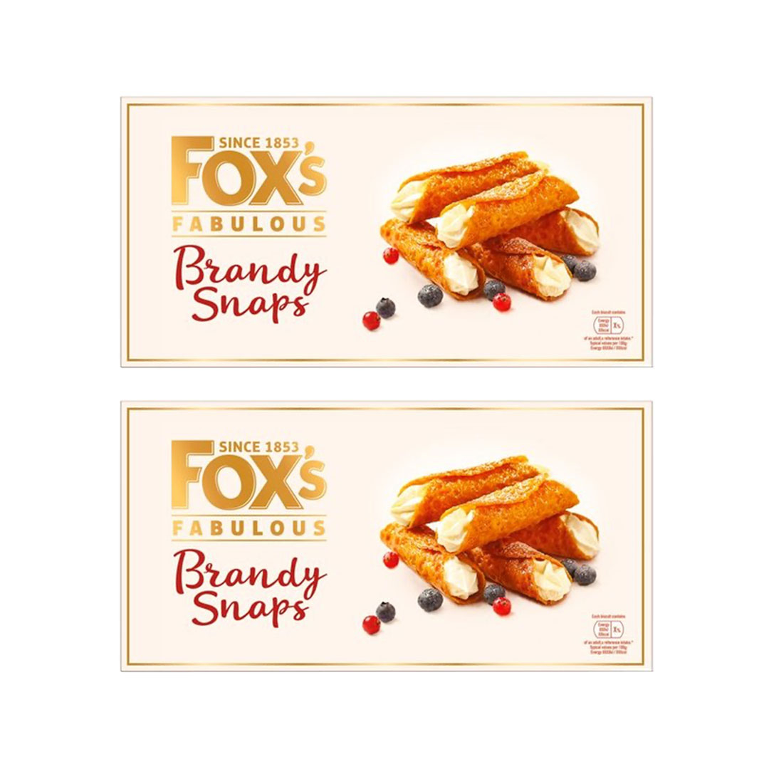 Fox's 2x 100g Fabulous Brandy Snaps OneDayOnly