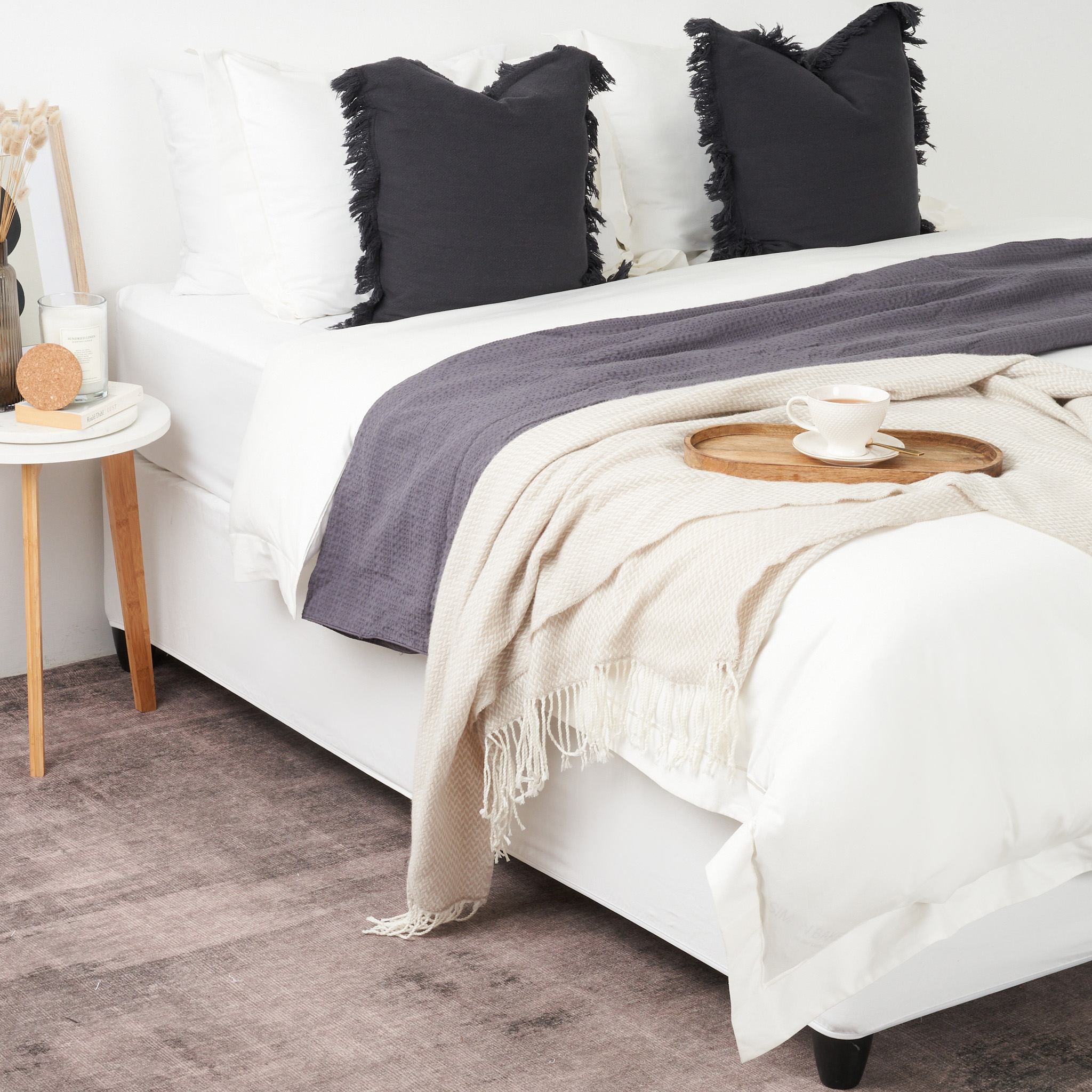 230 Thread Count Hotel Collection Oxford Satin Stitched Duvet Cover Set