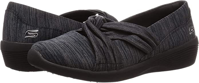 42% off on Skechers Ladies Arya Black Slip-Ons OneDayOnly