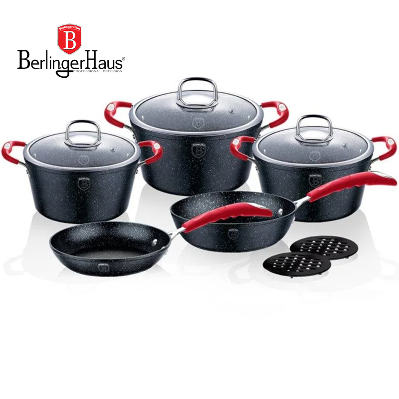 48% off on Berlinger Haus 10-Piece Cookware Set | OneDayOnly