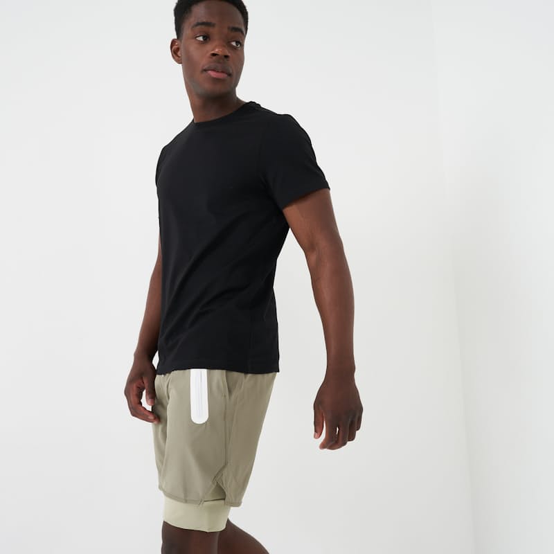 Brief Lined Running Shorts - Olive
