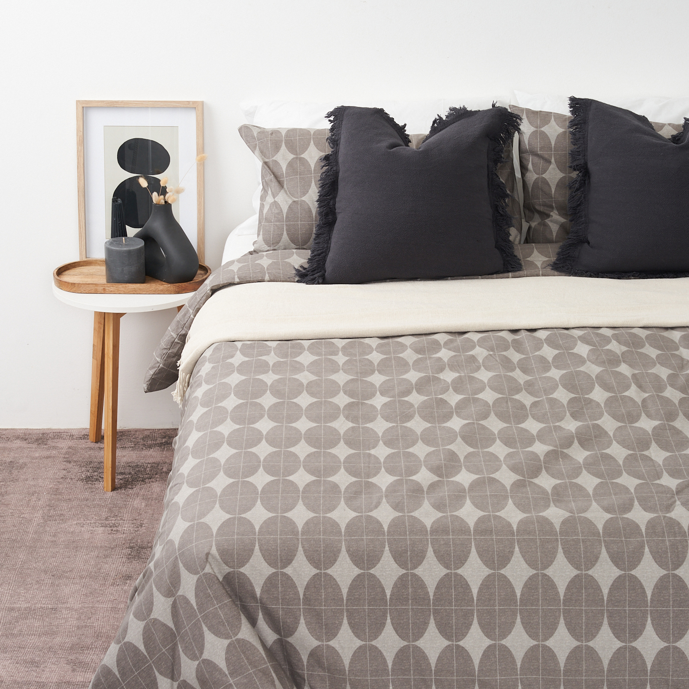 39 off on Bristol Stone Oval Duvet Cover OneDayOnly
