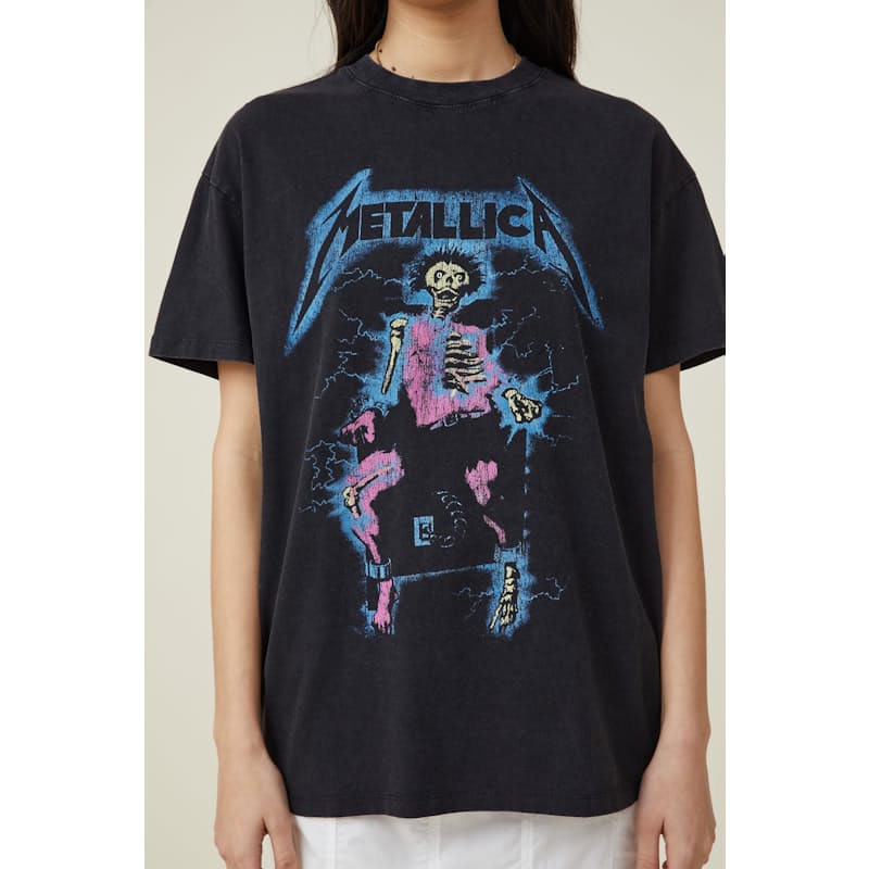 Metallica t sales shirt cotton on