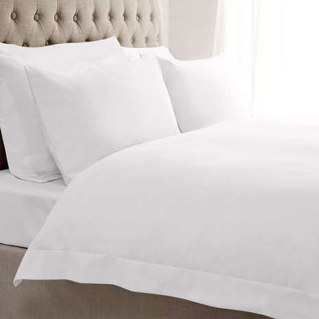300TC Envelope or Oxford Cotton Percale White Duvet Cover