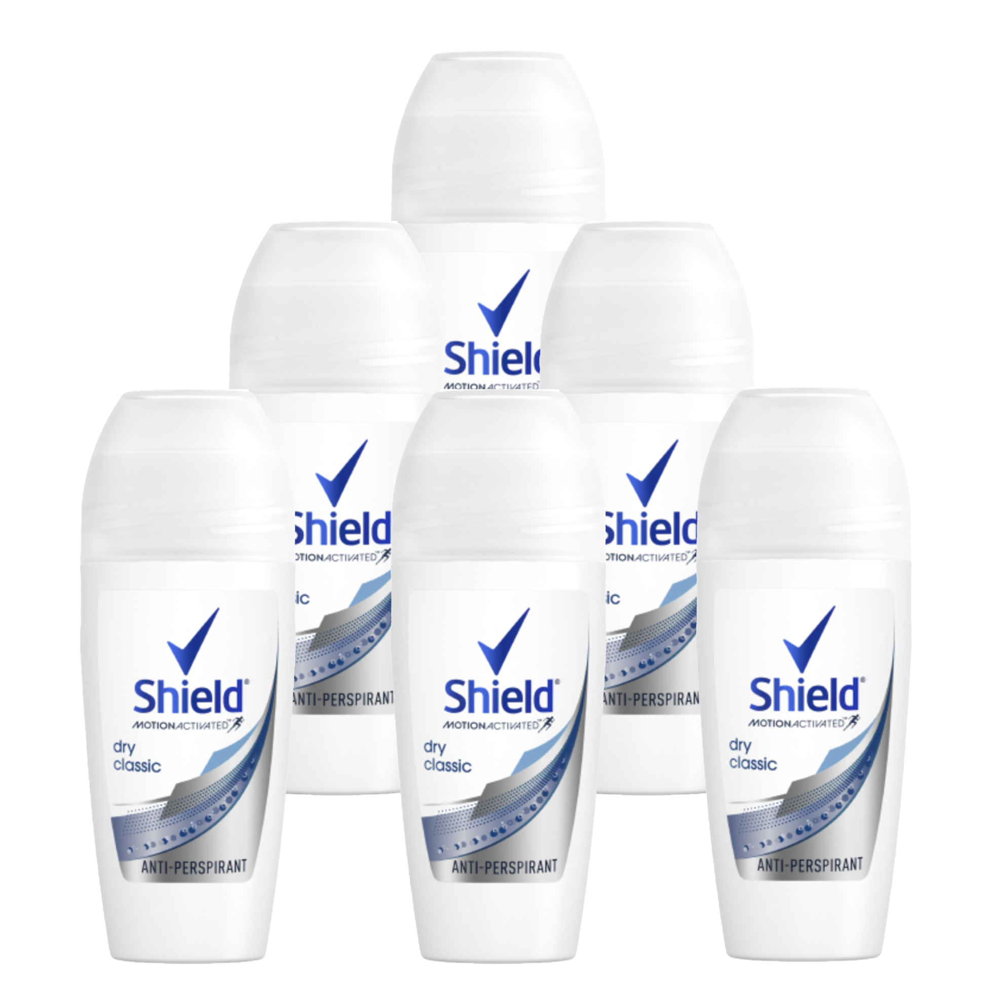 6x 50ml Ladies Antiperspirant Roll On's