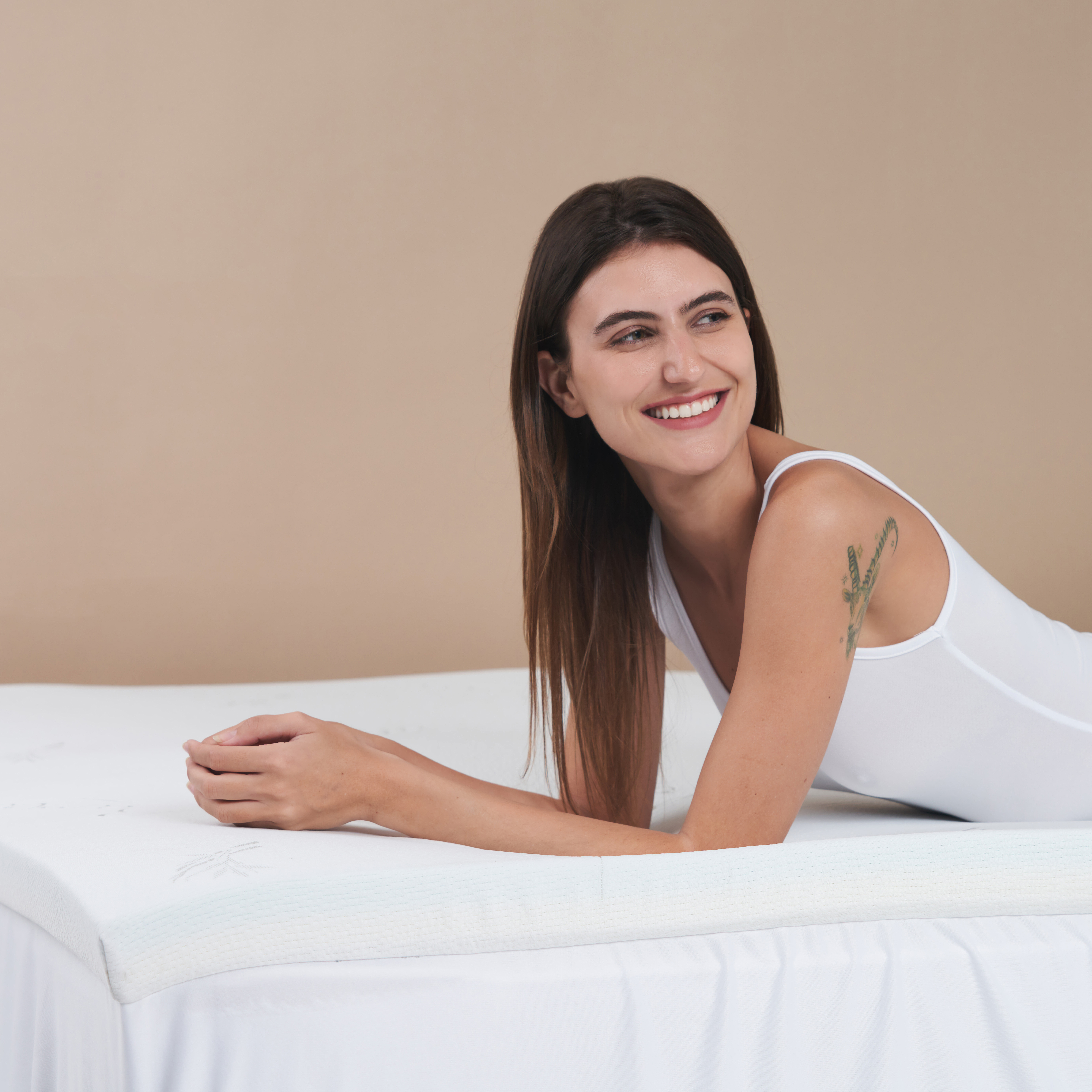 5cm Simulated Latex Foam Topper with Pillow