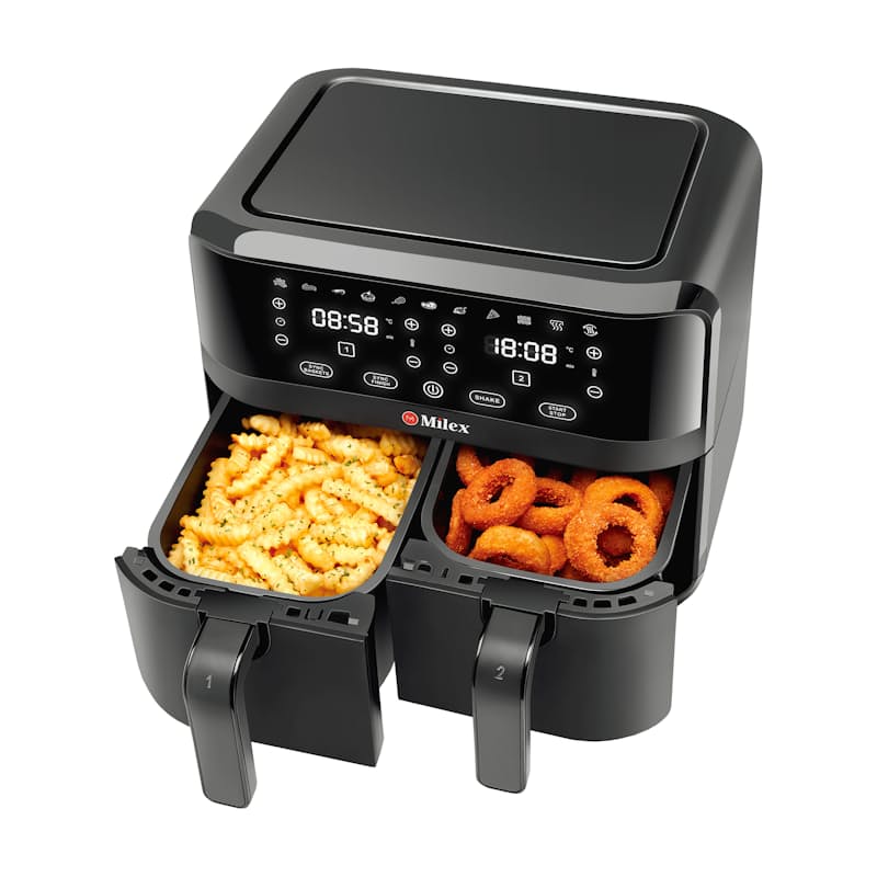 2023 7 in 1 The Double Air Fryer with Dual Basket Digital 9L  Multifunctional Deep Air Fryer - China Air Fryer and Fryer price