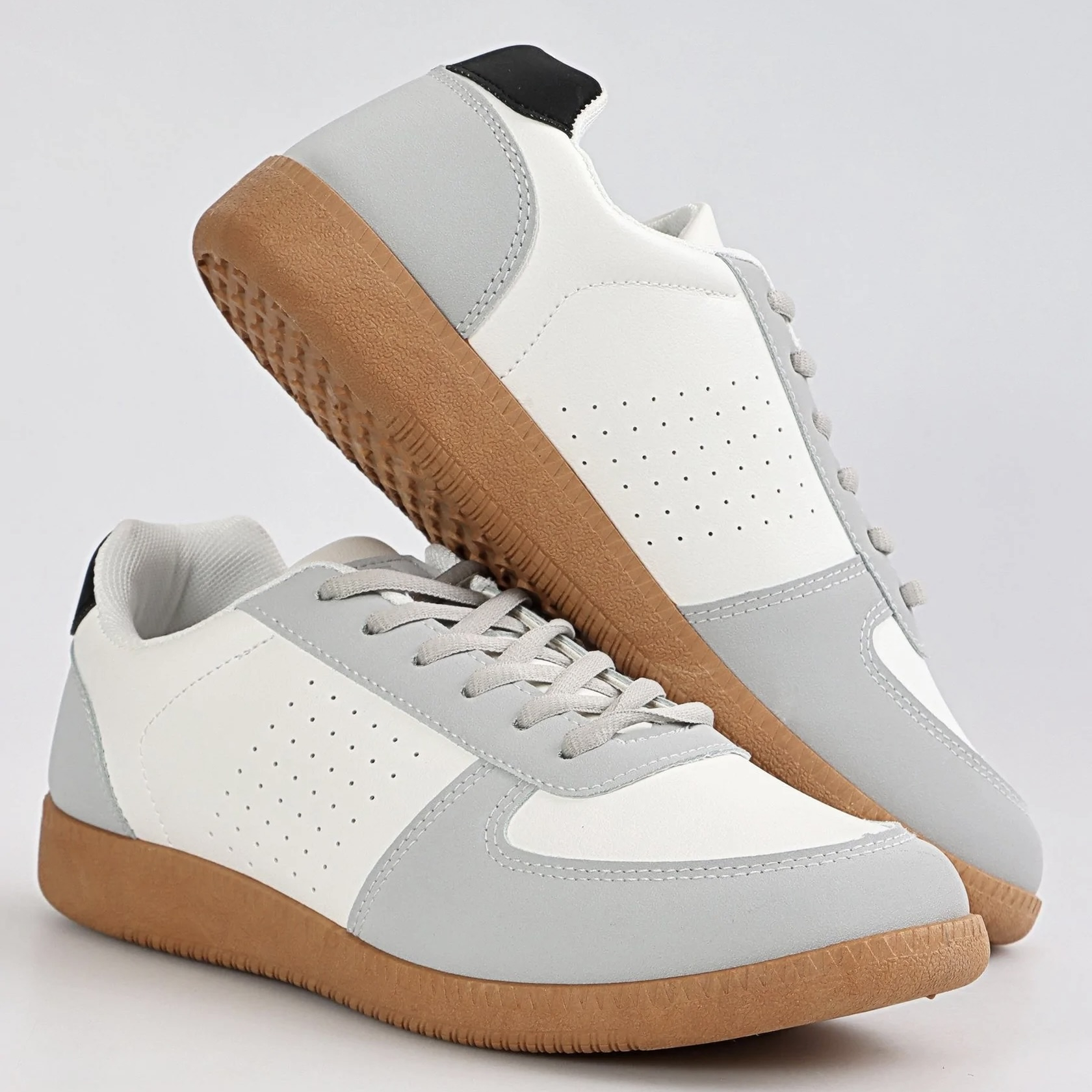 53% off on TOMTOM Men's White & Grey Sneakers | OneDayOnly