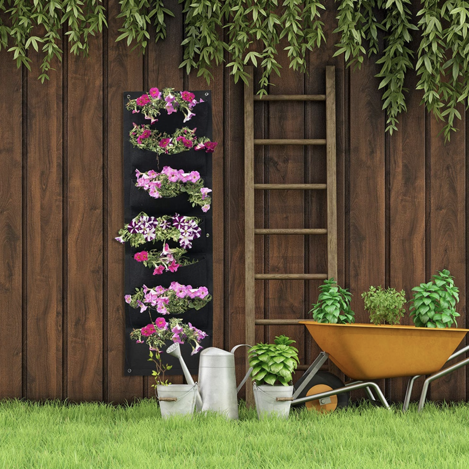 Plants not included.