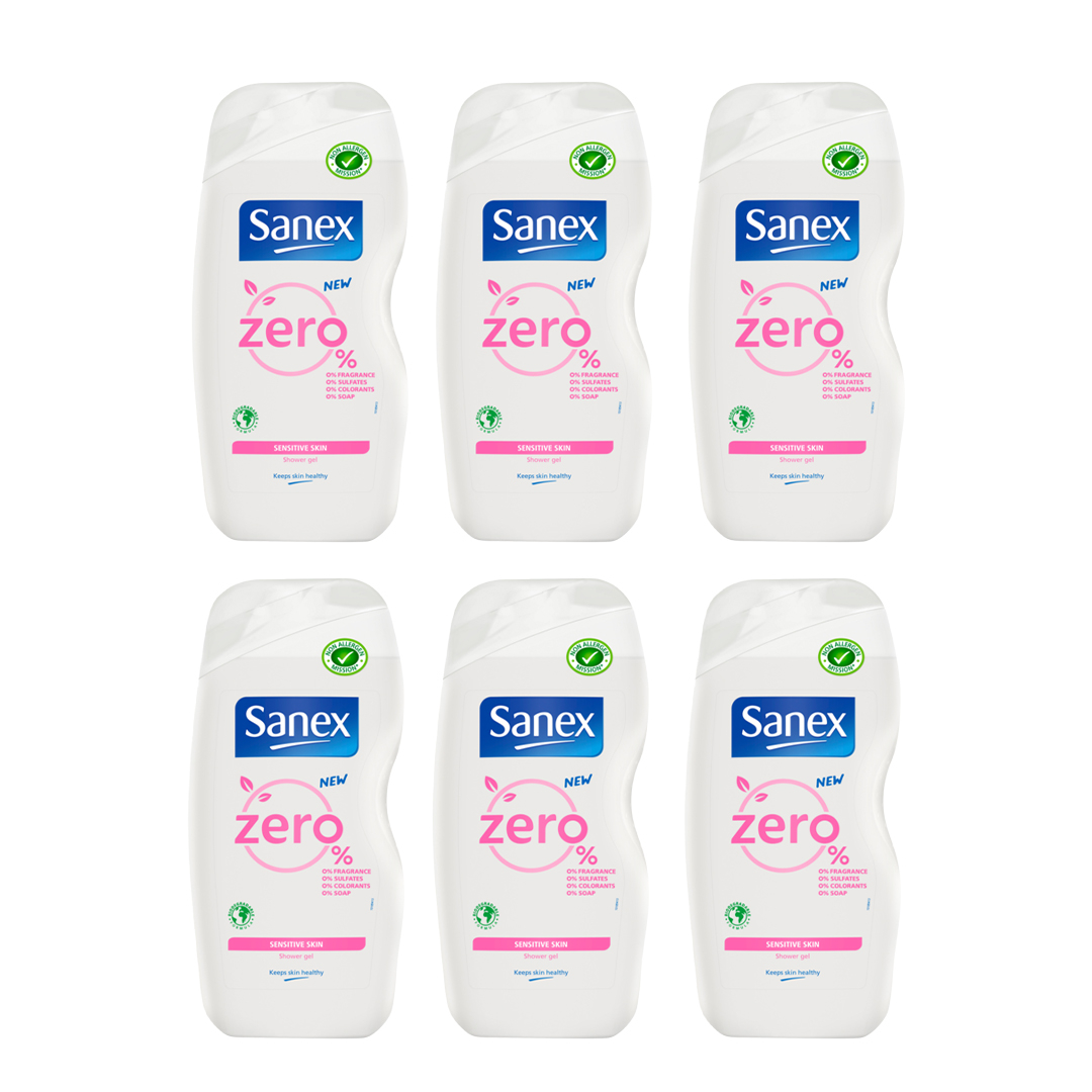 41 off on Sanex 6x 500ml Zero Shower Gels OneDayOnly