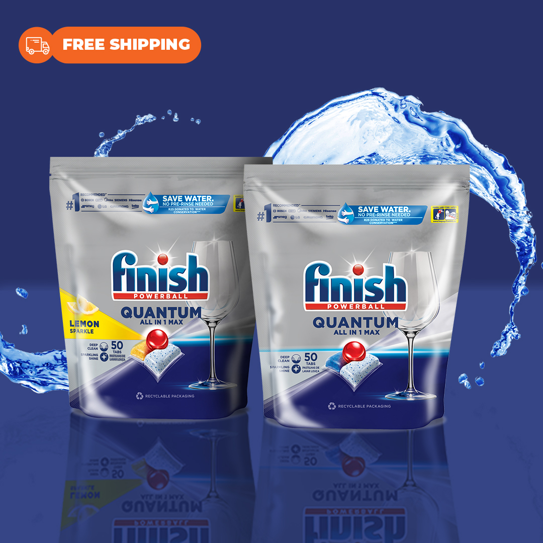 41 off on 2x 50 Auto Dishwashing Quantum Tablets OneDayOnly