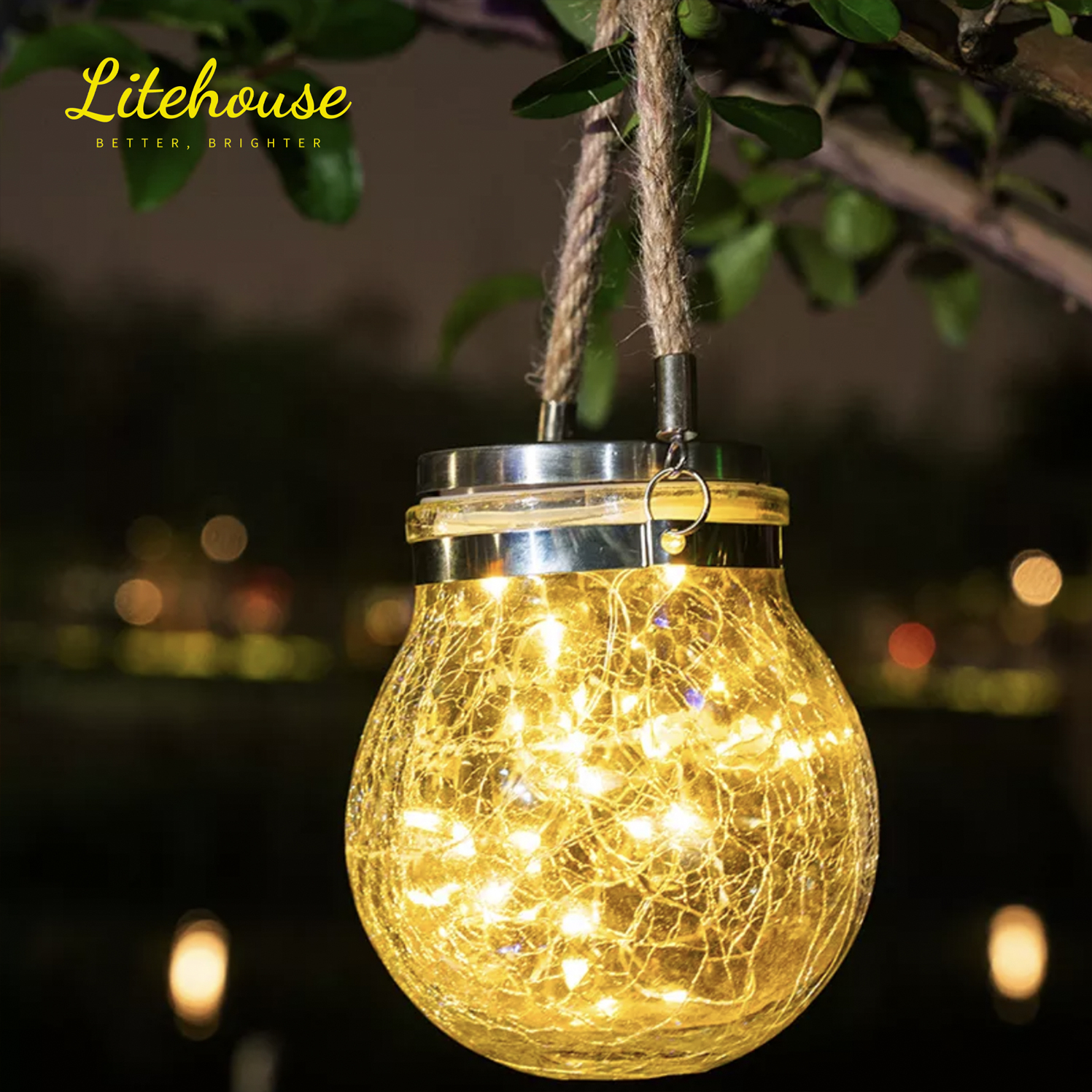 27 off on Litehouse 2x Solar Lantern Jars OneDayOnly