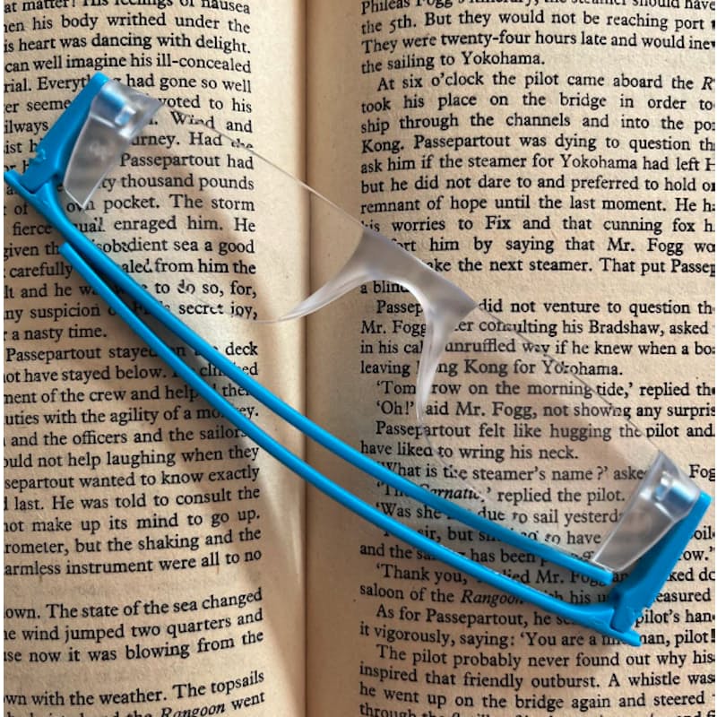 Twistable folding top reading glasses