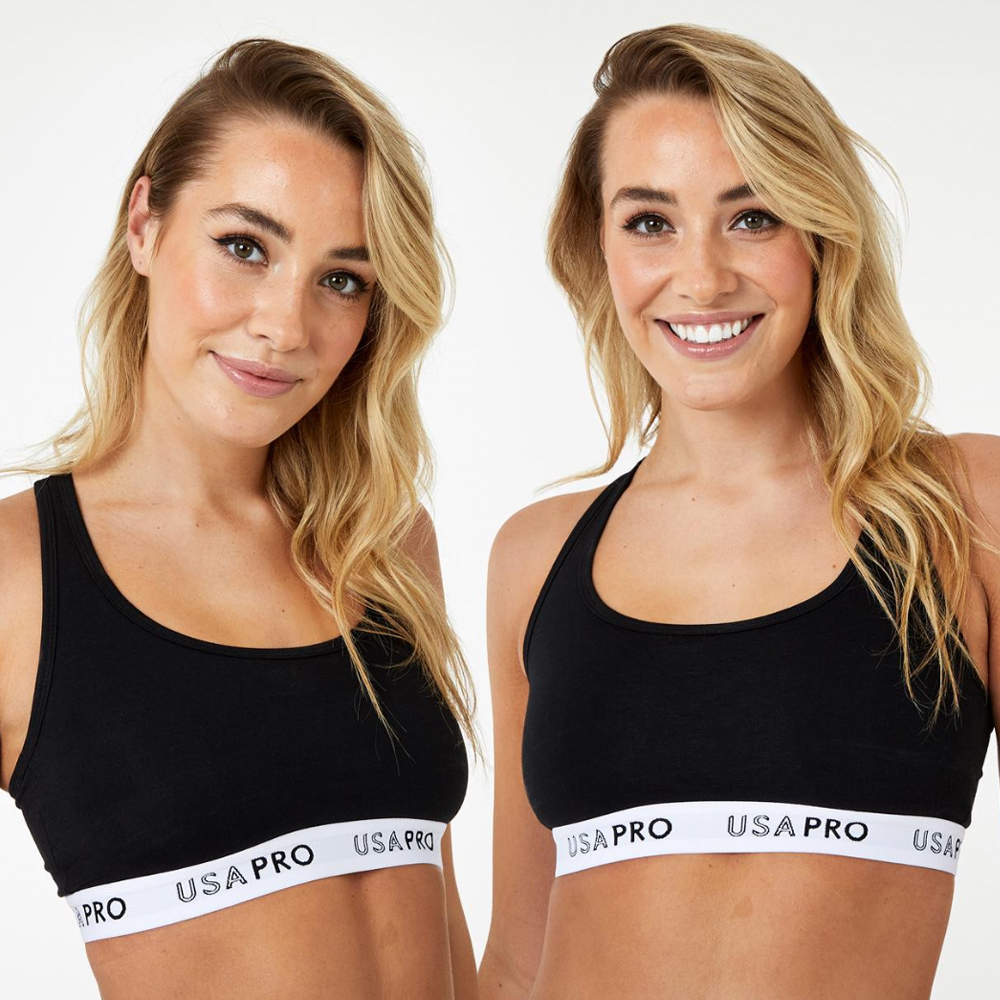 52 off on USA PRO Ladies 2Pack Racer Back Bra OneDayOnly