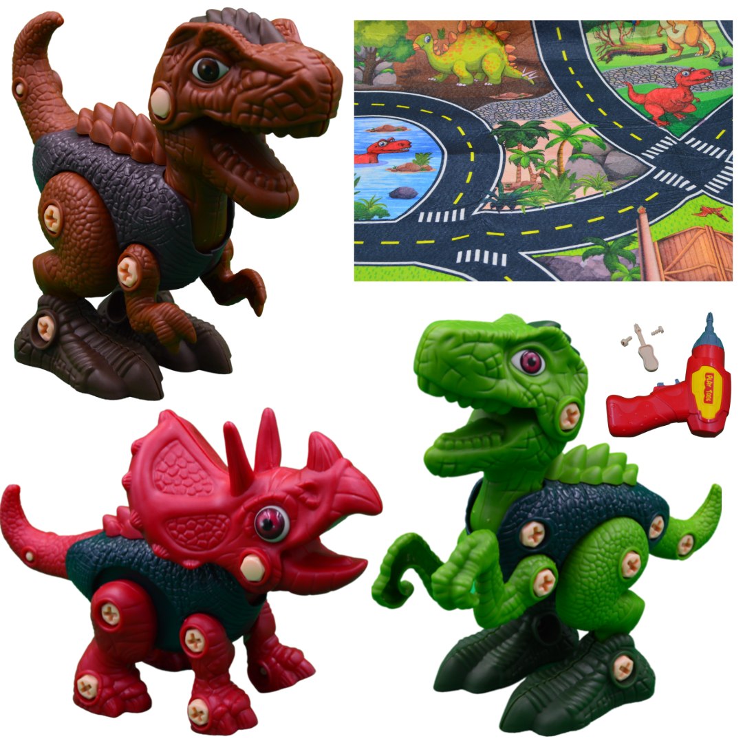 49% off on 3-Piece Take Apart Dinosaurs | OneDayOnly