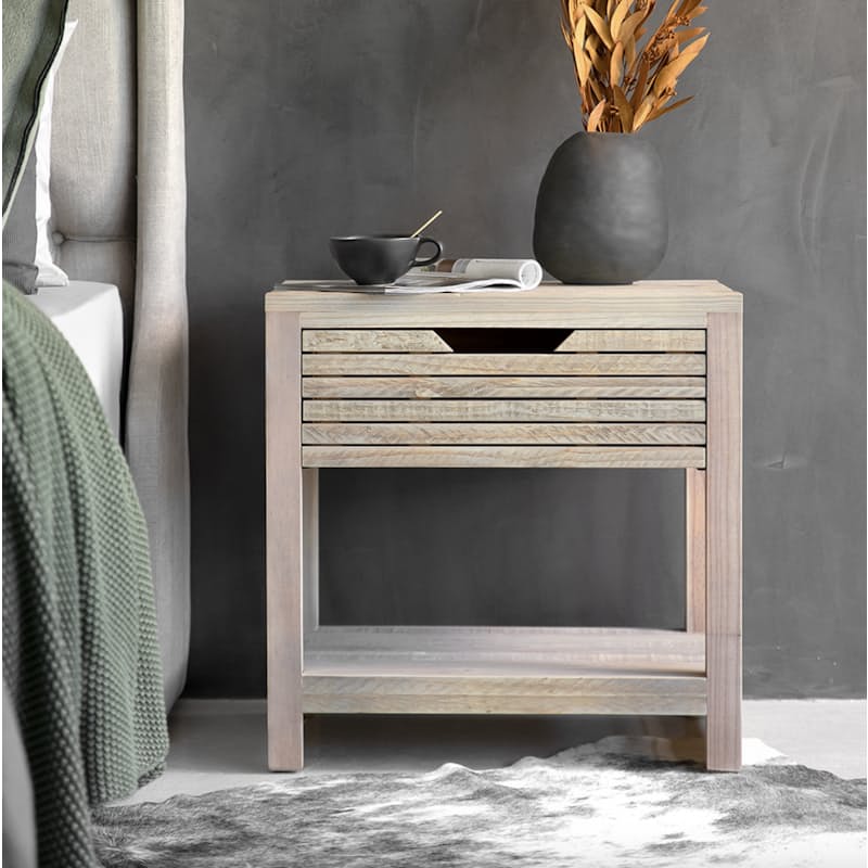 Only bedside table included