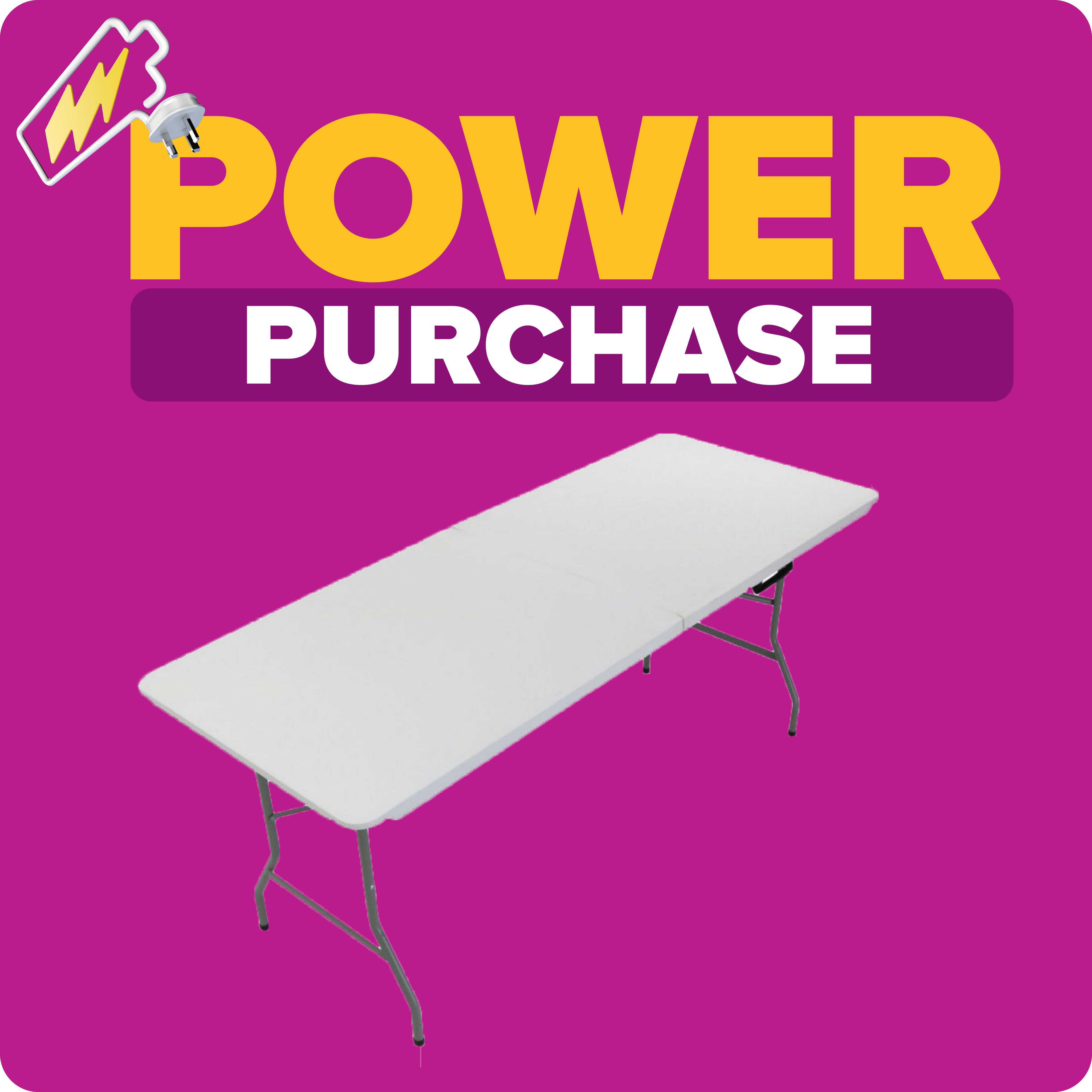 80 off on Home Smart 1.7m White Folding Table OneDayOnly