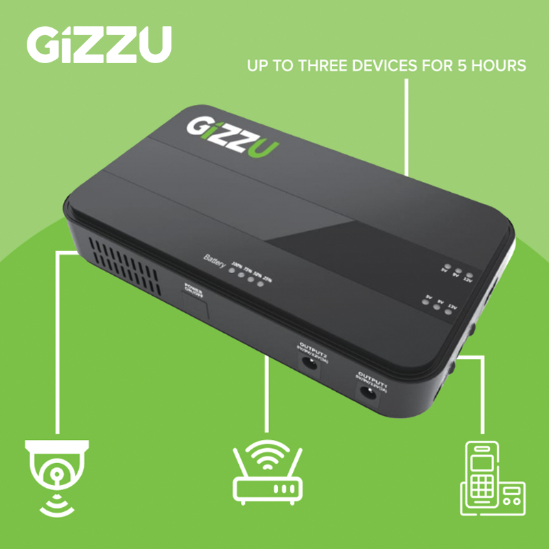 27% off on Gizzu 36W 8800mAh Mini DC UPS | OneDayOnly