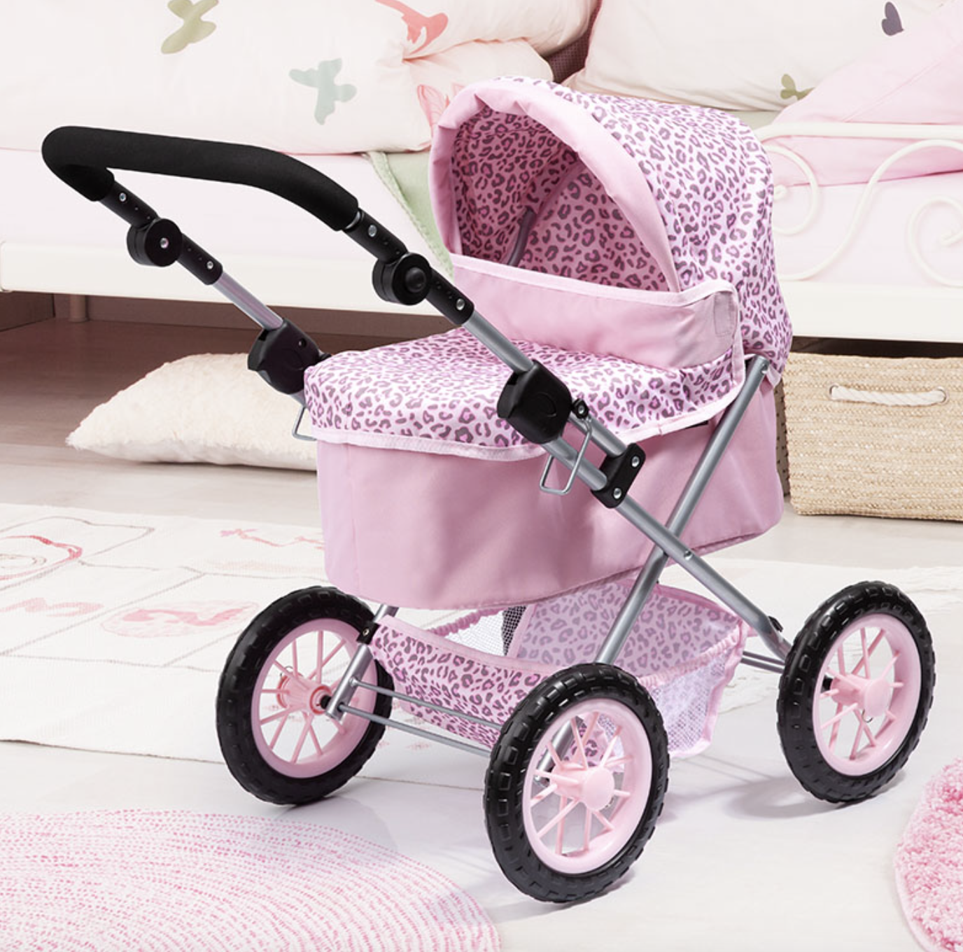 Leopard cheap print pram