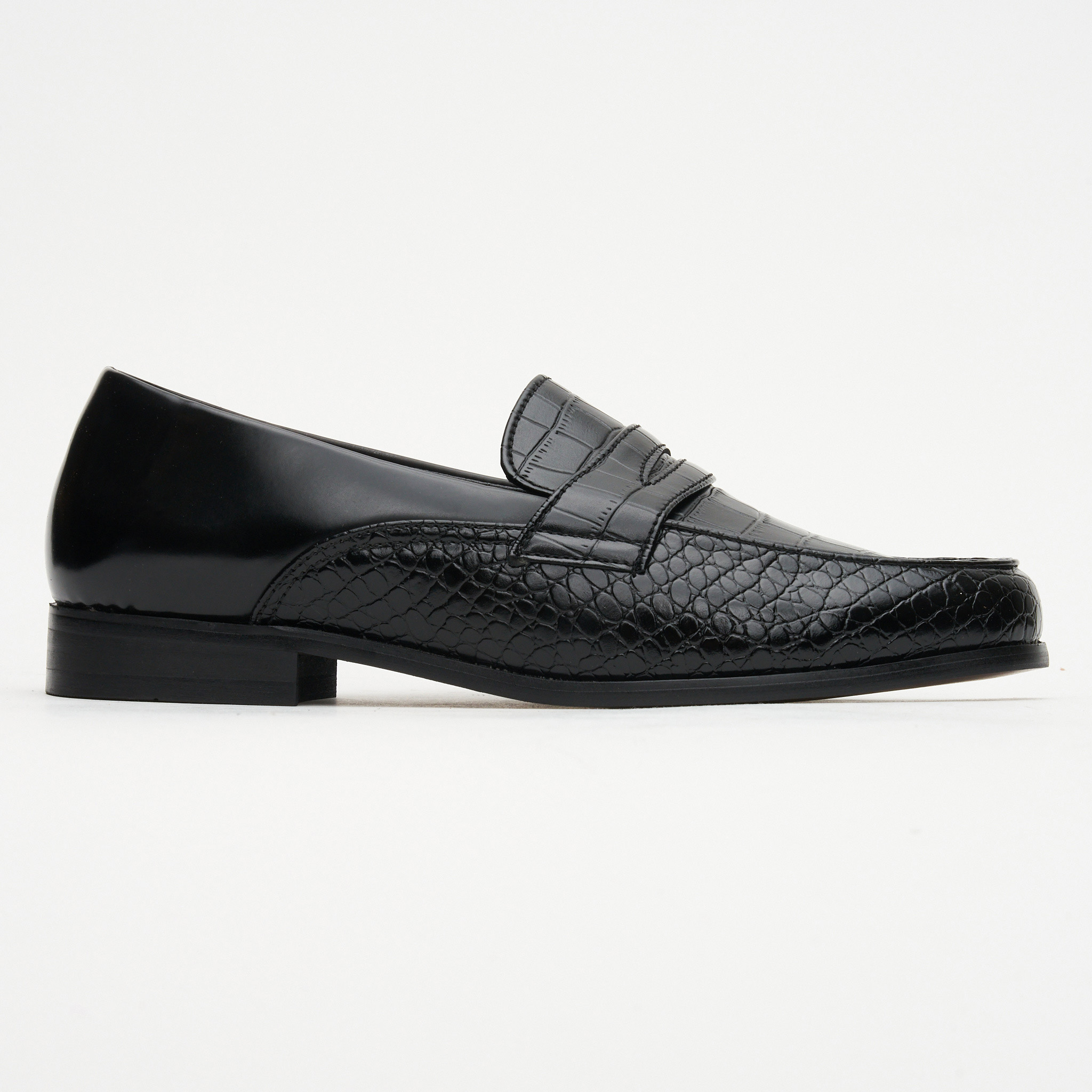 Mens Genuine Crocodile Loafers Cognac