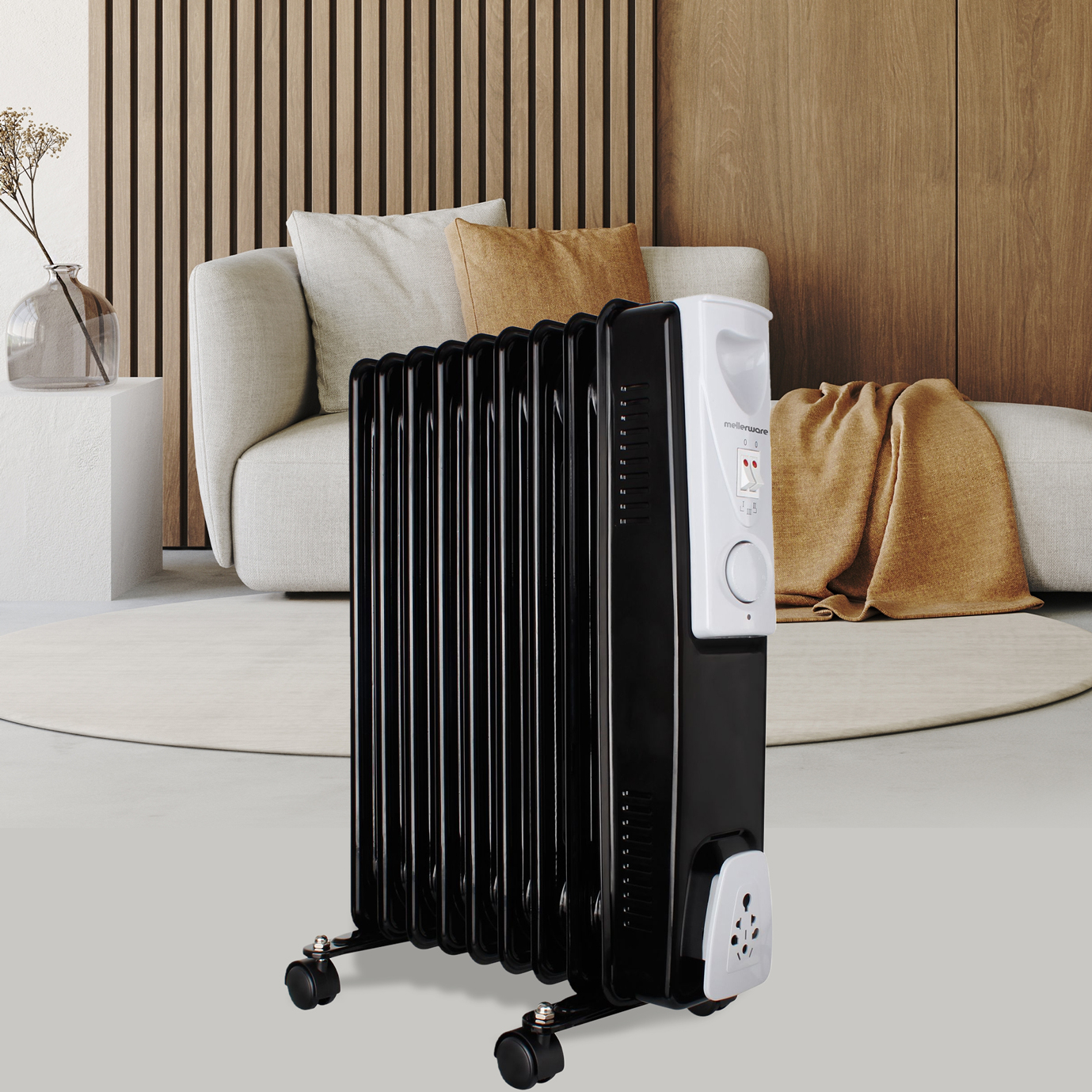 27 off on 2000W 9 Fin Oil Heater OneDayOnly