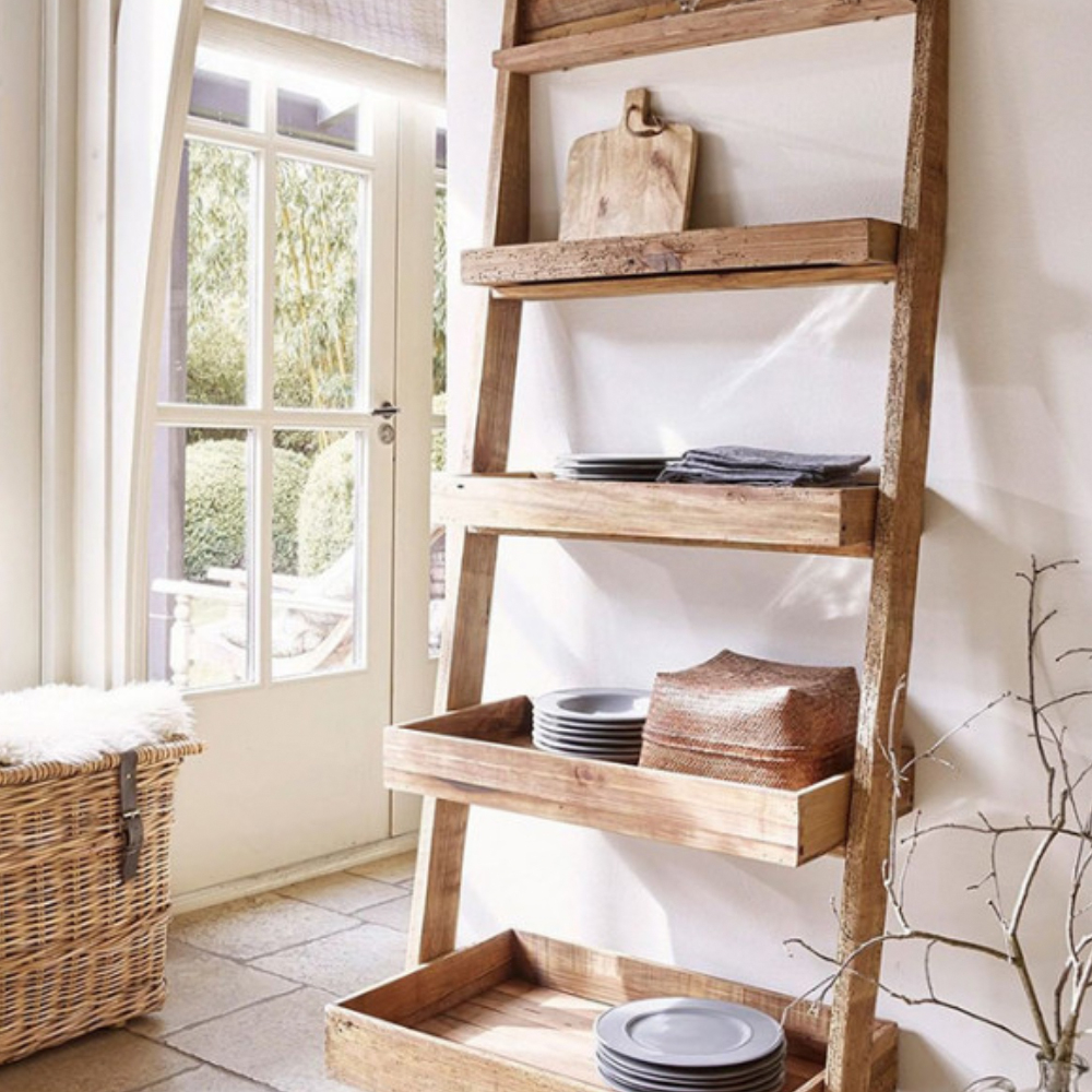 R800 off on Voyager Reclaimed Pine Ladder Shelf OneDayOnly
