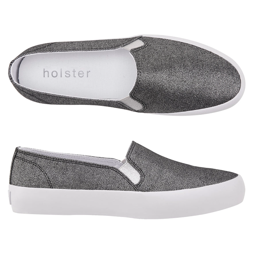 Ladies Lala Black Slip-On's