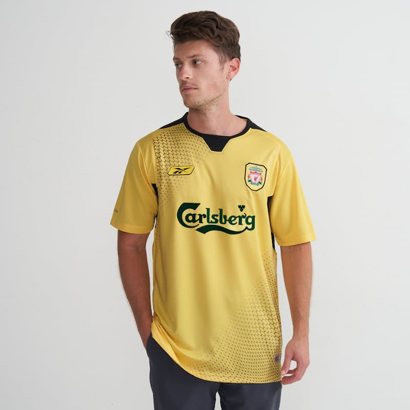 Liverpool yellow top away kit