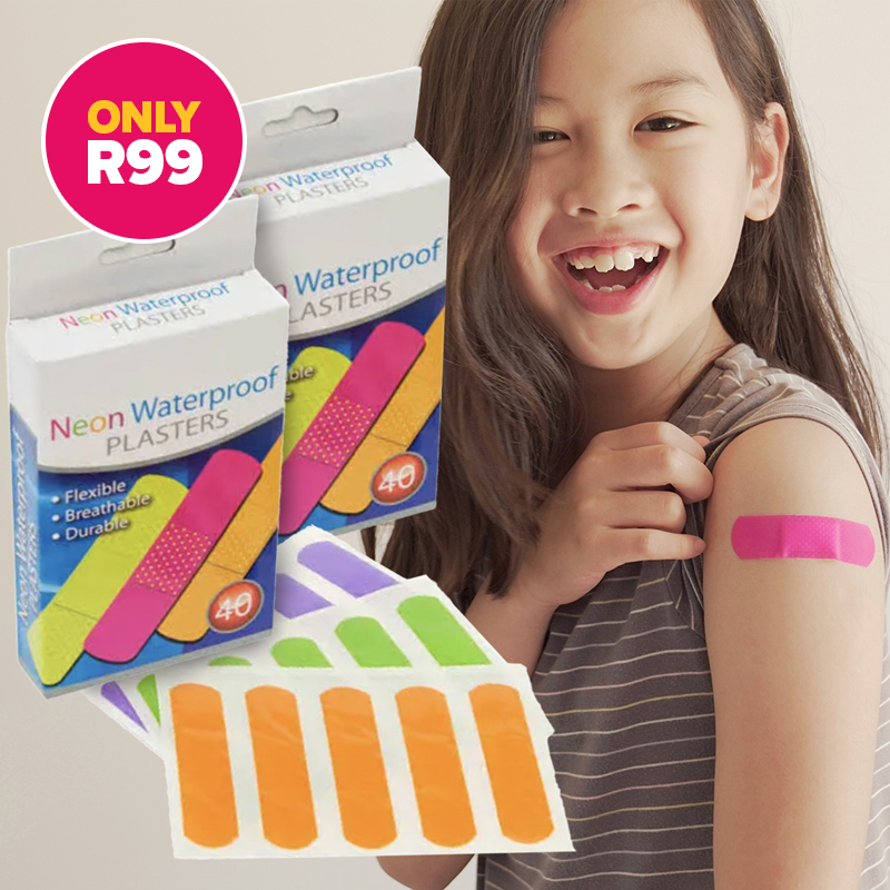 60% off on 80x Waterproof Neon Plasters | OneDayOnly