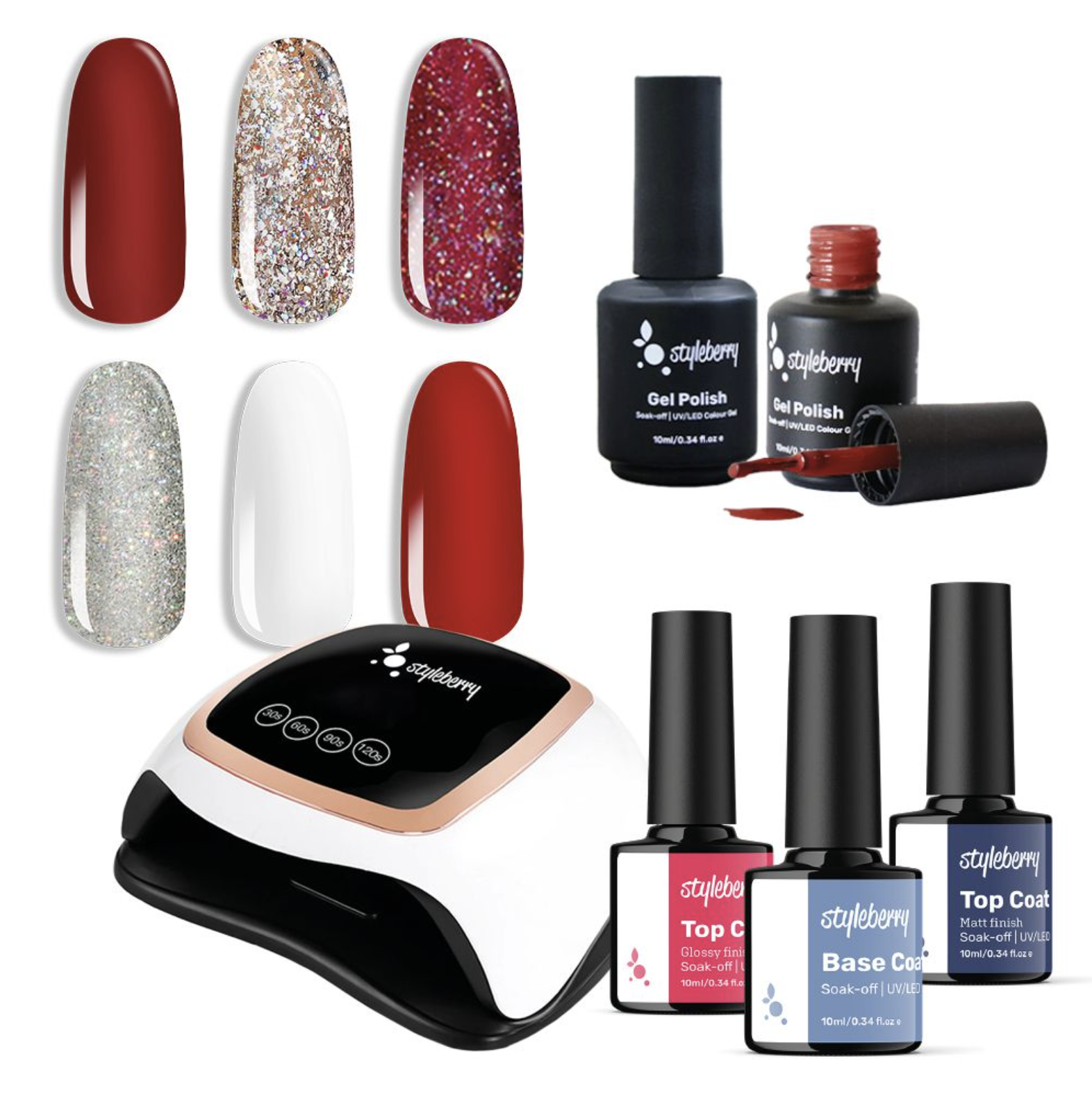 44 off on 9 or 10Piece Gel Nail Polish Kit OneDayOnly