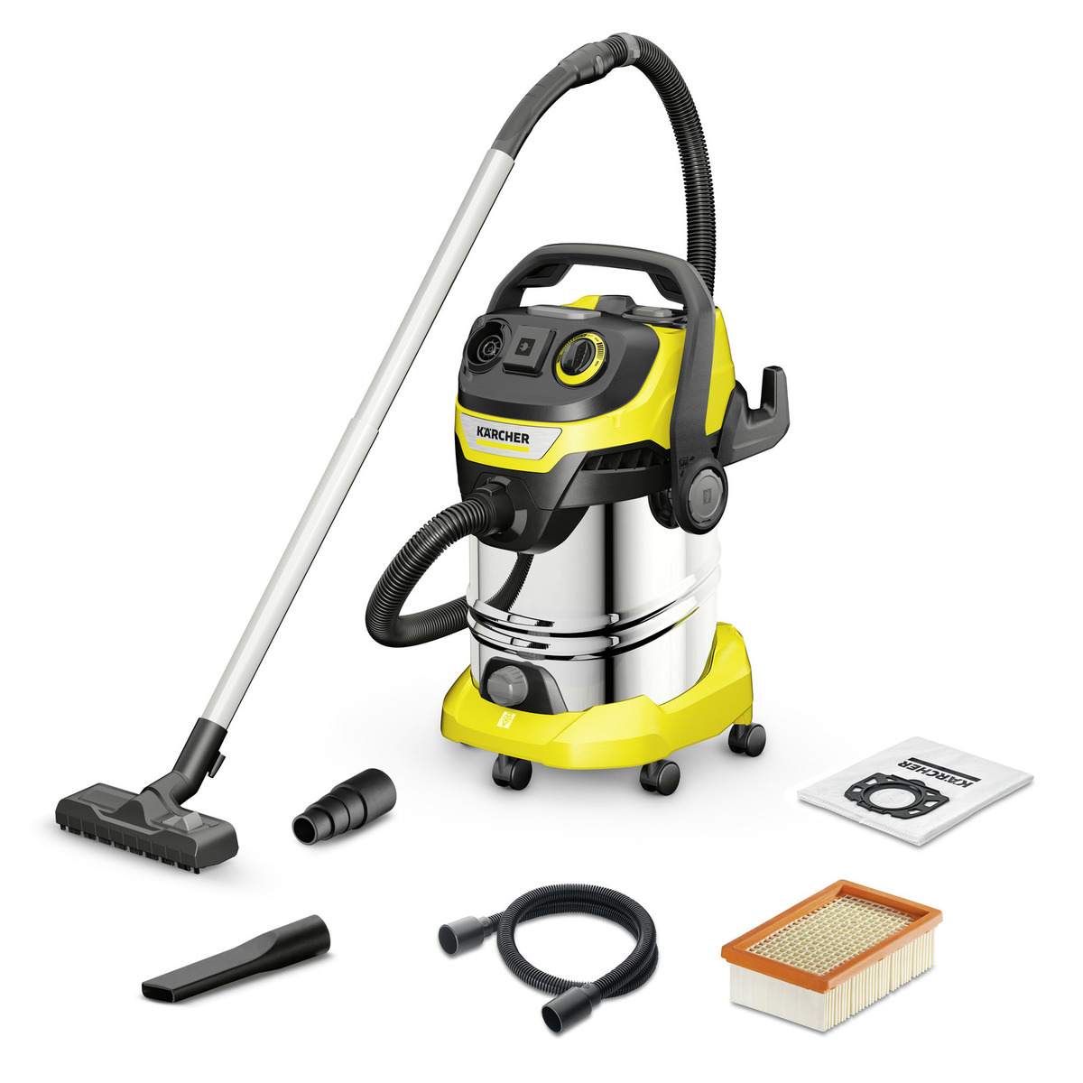 WD6 Premium Multi-Purpose Wet and Dry Vacuum Cleaner (Model: 1.628-360.0)