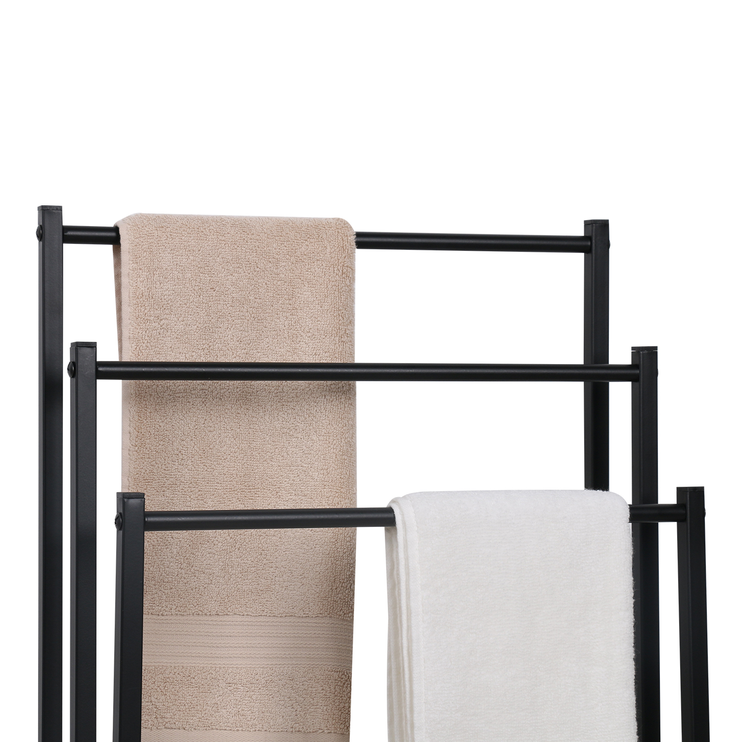 Metal Amazon Towel Racks 3-rung Free Standing Bathroom Rack With