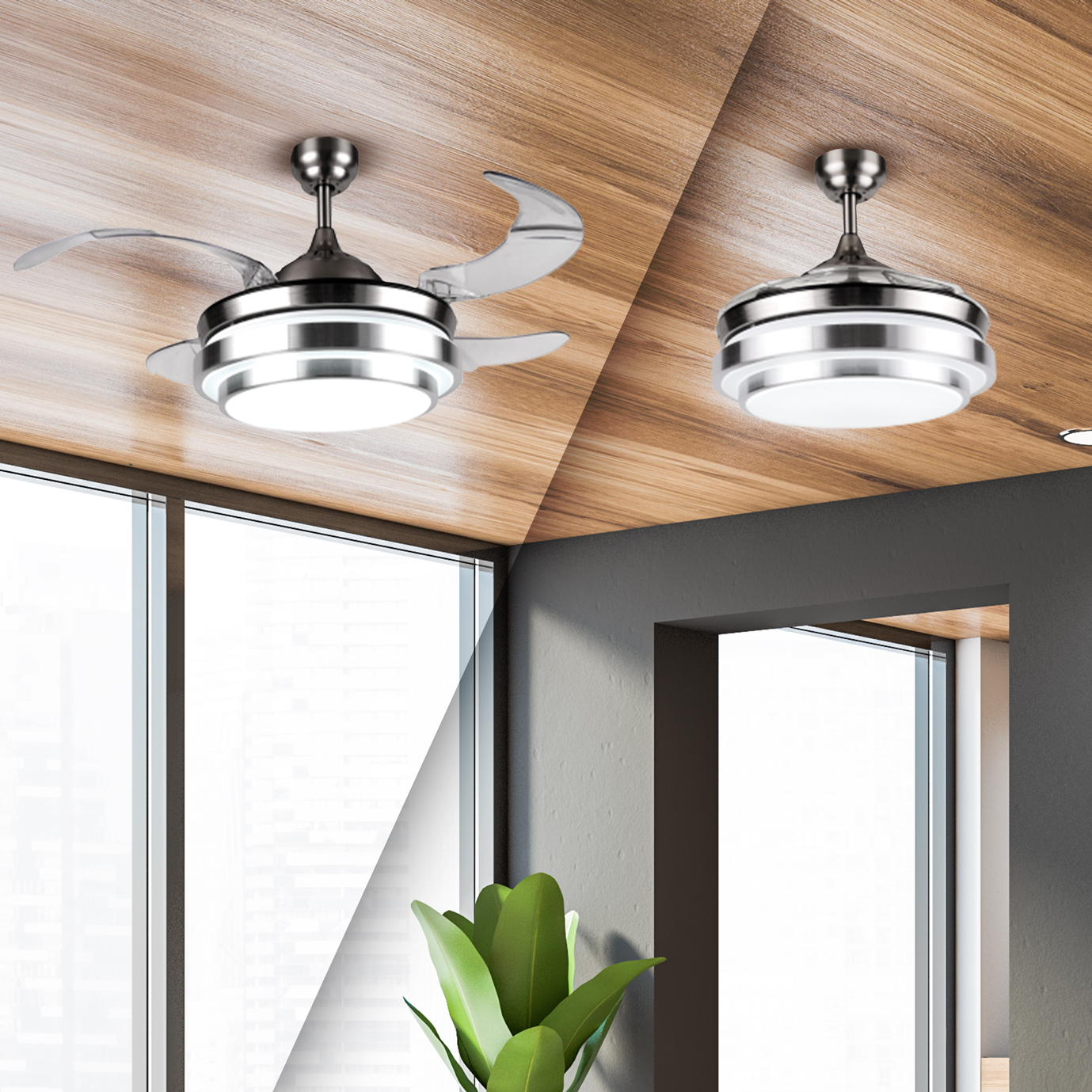 20% off on Brightstar 4-Blade Satin Chrome Fan | OneDayOnly