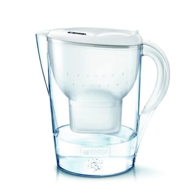3.5L White Marella Water Filter Jug with a Filter Cartridge