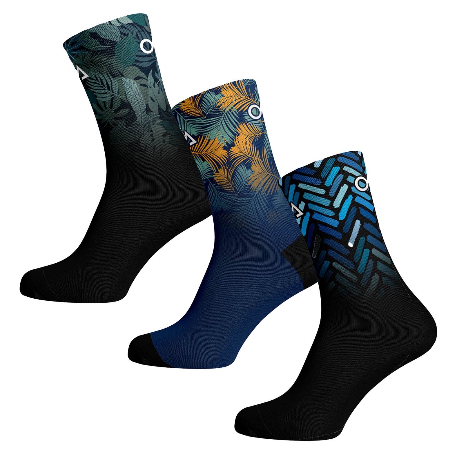 Quarter Sock Odlo Ceramicool Hike Graphic (deep depths) - Alpinstore