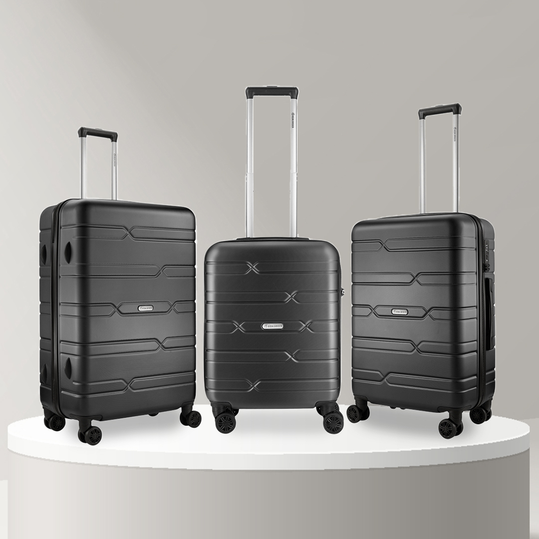 31 off on 3Piece Grey Bondi Luggage Set OneDayOnly