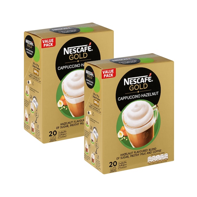 Nescafé Gold 2x 20's Cappuccino Sachets OneDayOnly