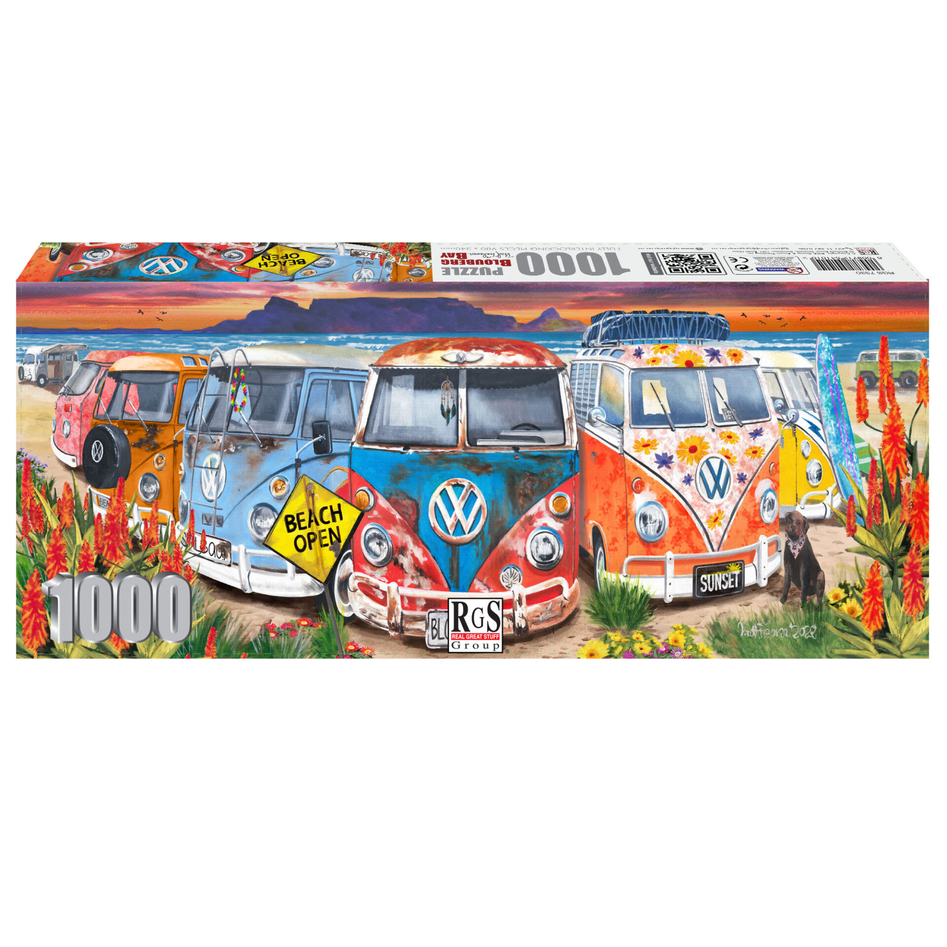【Bayarea　】 　　　　　　　　　ジグソーパズル 32% off on RGS Panoramic VW Kombis Puzzle | OneDayOnly