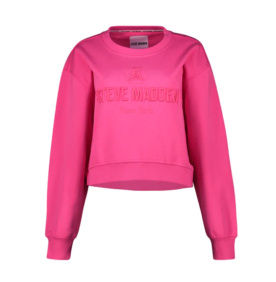 Steve Madden Women's 'I'm So Sure' Sweatshirt – Color Block French Terry Pullover With 1/4 Zip - View #3