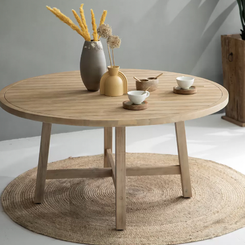 1.7m Acacia Wood Patio Dining Table