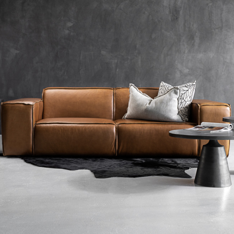 R2,000 off on Jagger 3 Seater Leather Couch | OneDayOnly