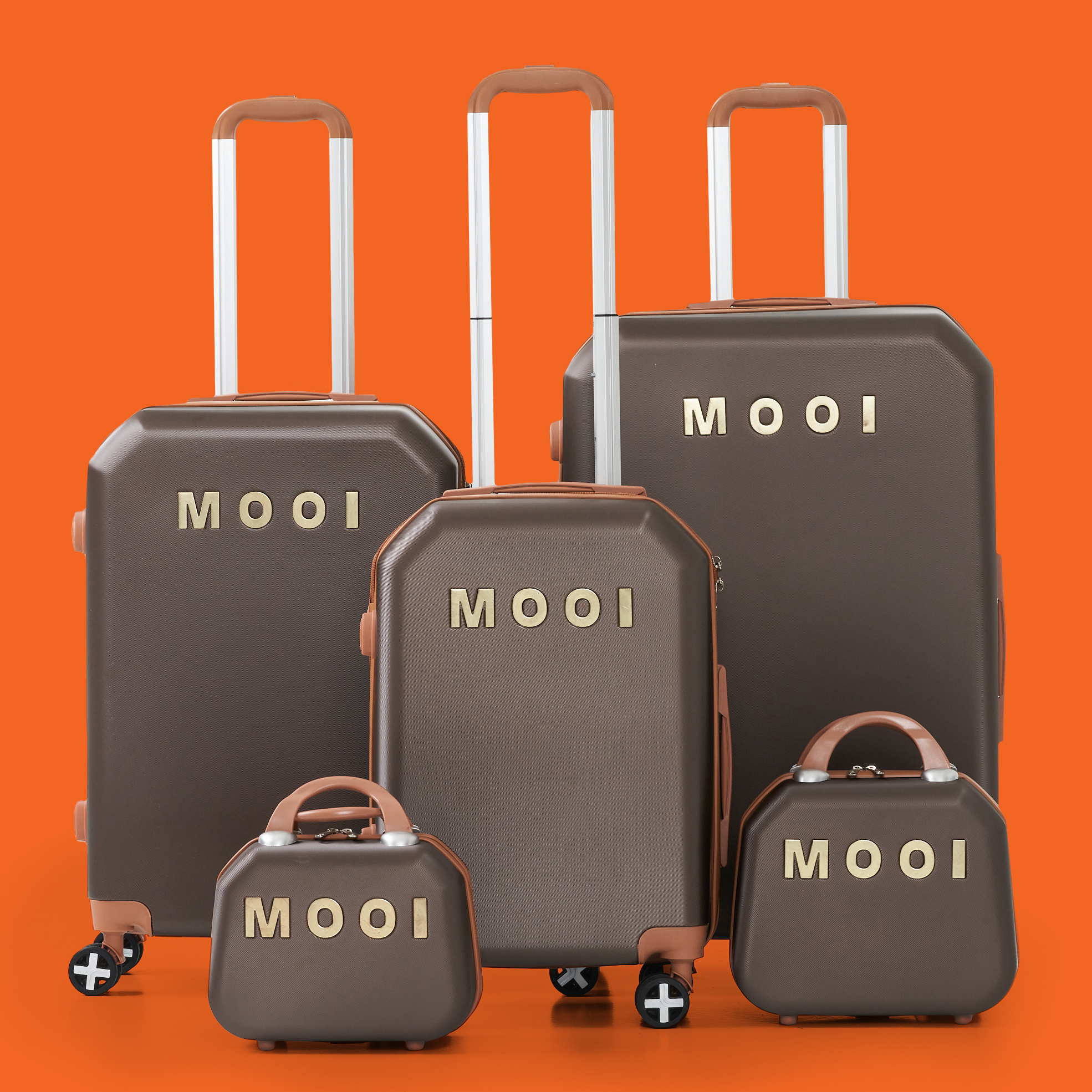 43 off on 5Piece Hard Shell Luggage Set OneDayOnly