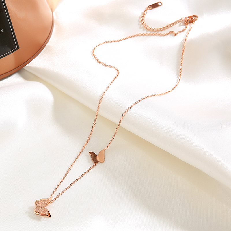 Harmony Butterfly Titanium Necklace