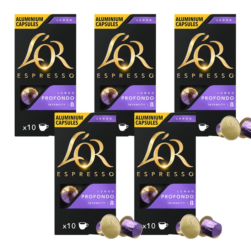 L'OR Espresso Lungo Intensity 8 Coffee Capsules 20 per pack
