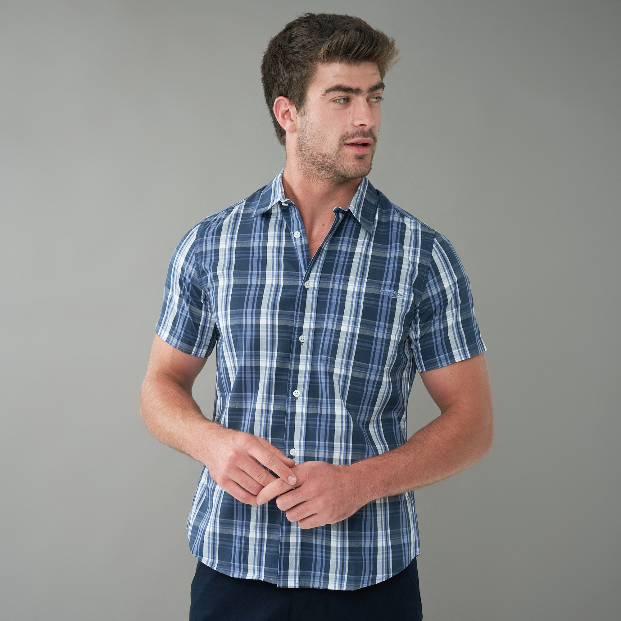 30% off on Teesav Men's SS Button Down Shirt | OneDayOnly