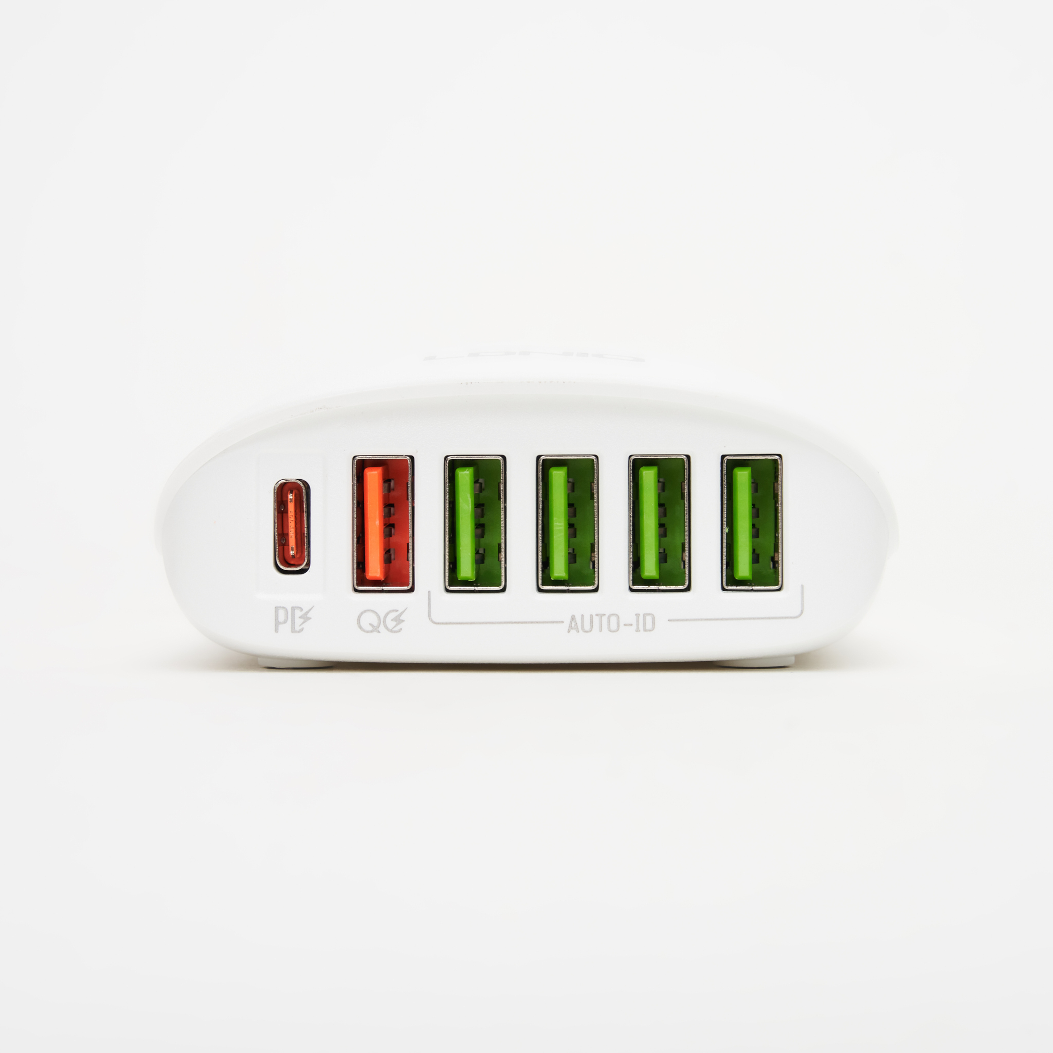 65W QC3.0 PD 6-Port USB Desktop Charger with 1.5m Cable