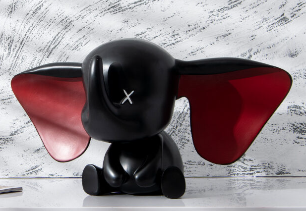 Steated Elephant - Black